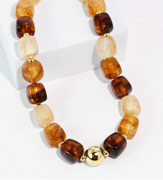 Lumi Statement Necklace |  Amber