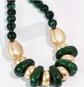 Milan Emerald & Gold Necklace