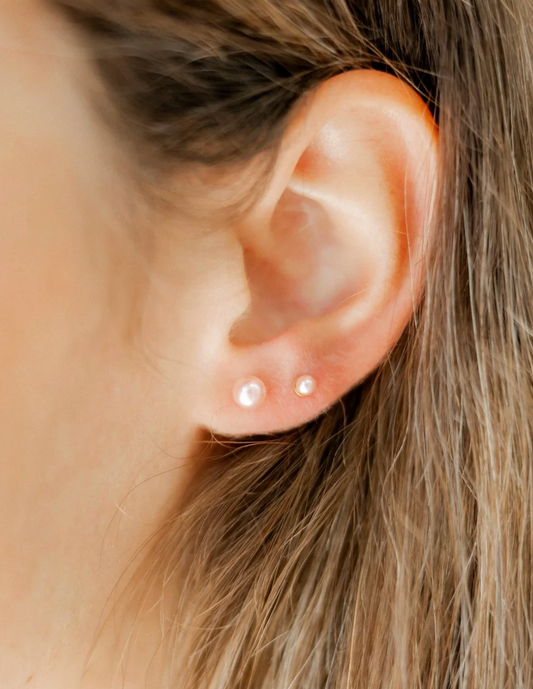 Payton Pink Pearl Studs