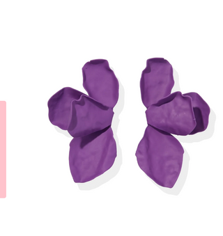 Eden Statement Earrings, Purple