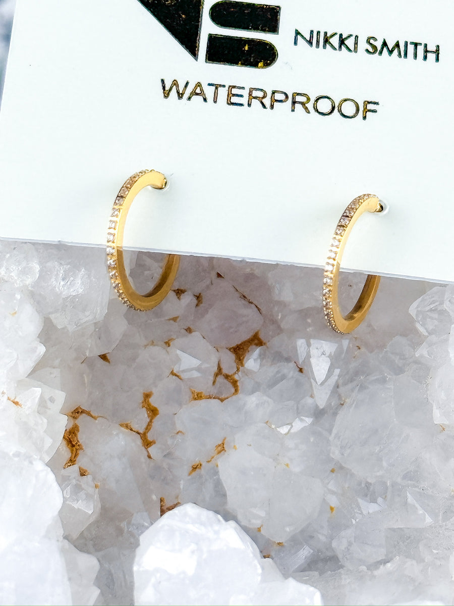 Sutton Crystal Hoops-Small