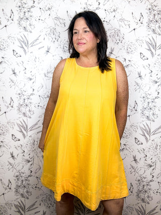 Gold Sunshine Swing Dress GAME DAY LSU JODIFL