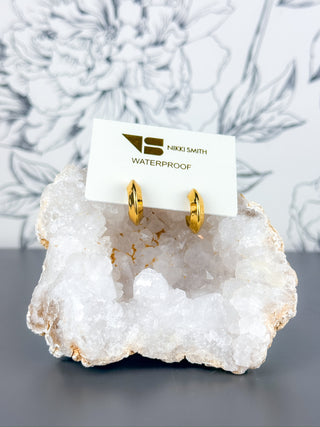 Tyla Gold Waterproof Hoops