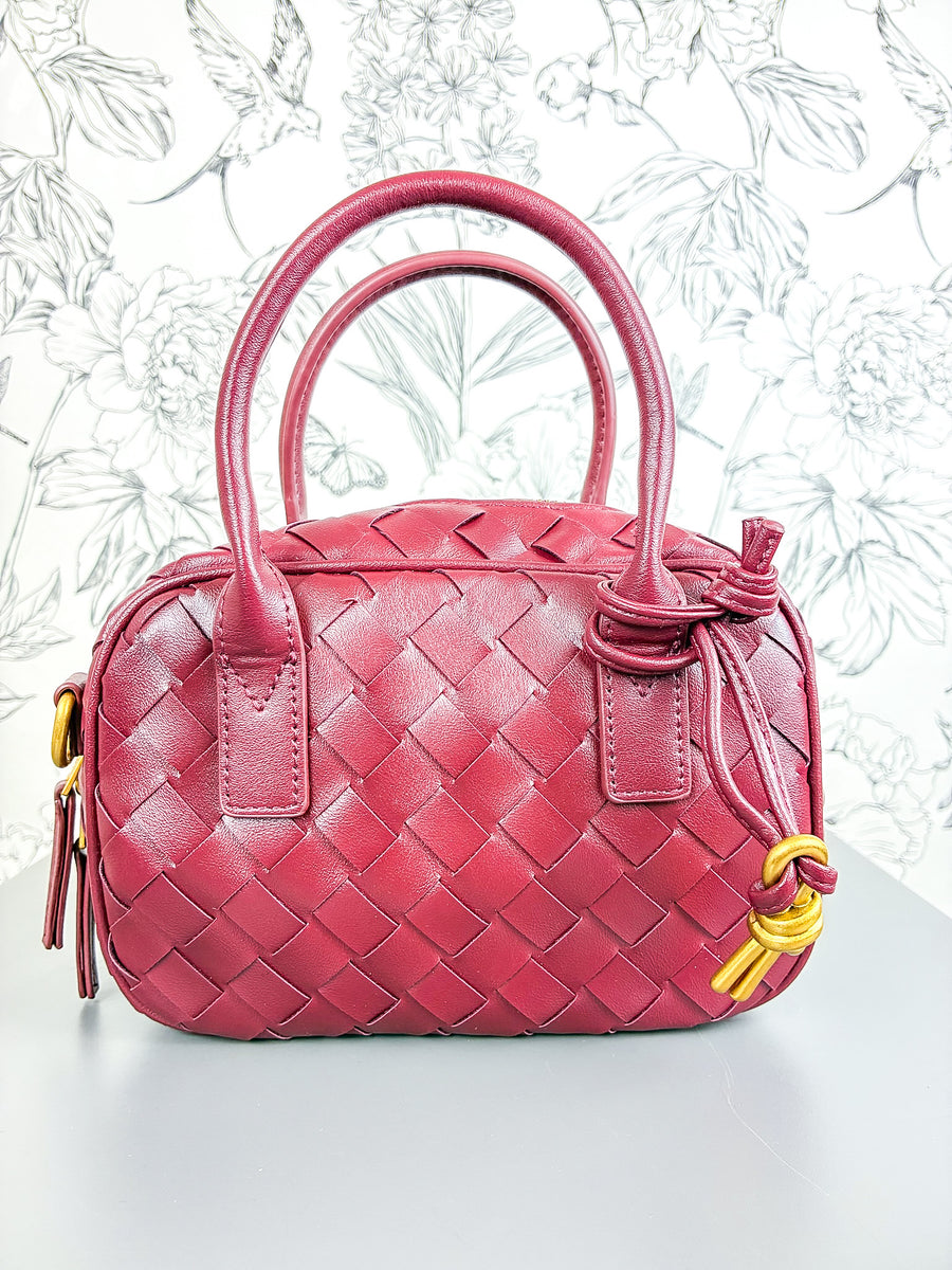 Uma Woven Crossbody | Burgundy