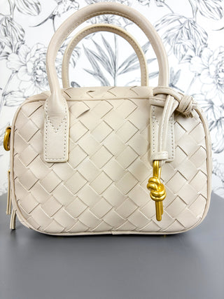Uma Woven Handbag IVORY BC BAGS Convertible Crossbody
