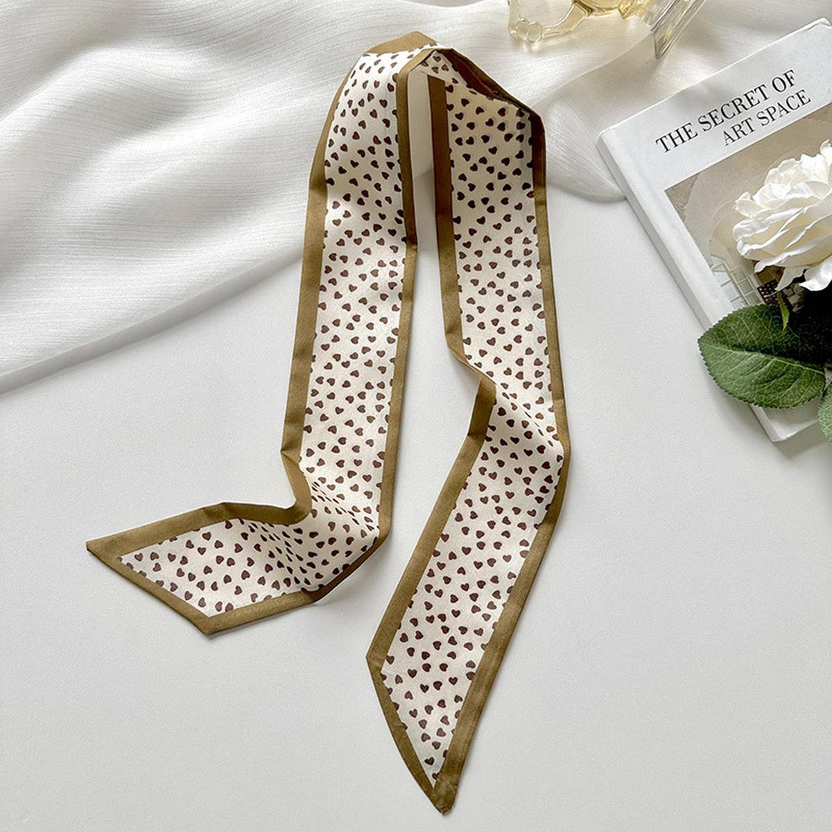 Brown Polka Dot Twillie Scarf - Best & Co. Boutique