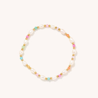 Freshwater Pearl Stretch Beaded Bracelet