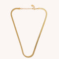 Gold Herringbone Necklaces | 3MM