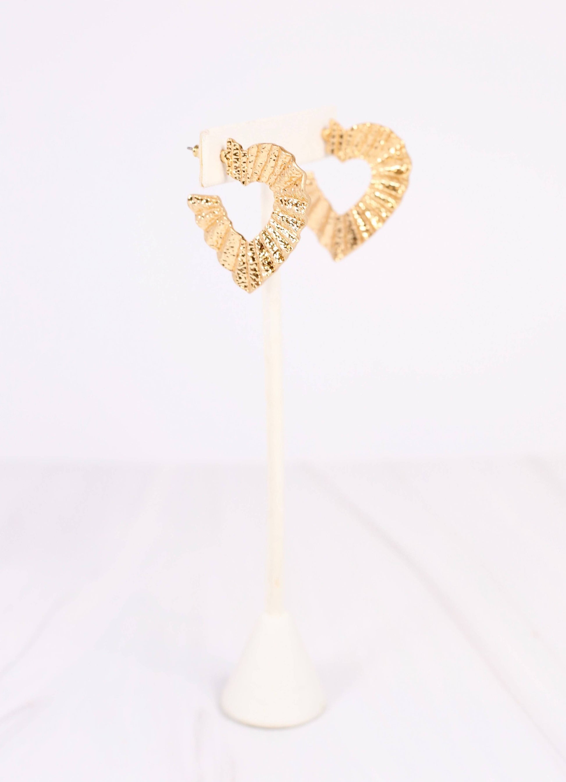 Love Heart Hoops - Best & Co. Boutique
