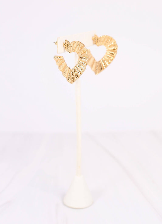 Love Heart Hoops - Best & Co. Boutique