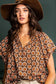 Ruffled Short Sleeve Floral Print Blouse - Best & Co. Boutique