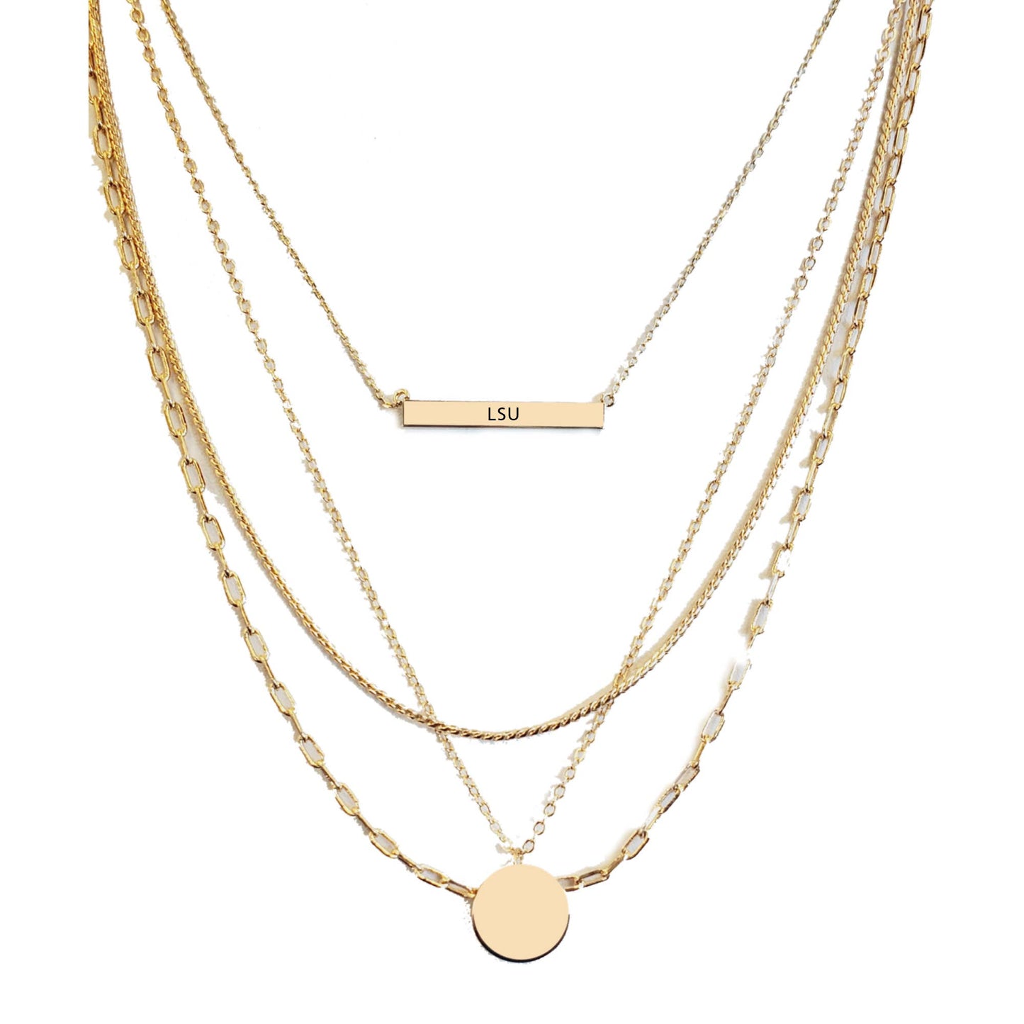 Taytum Layered Game Day Necklace