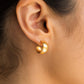 Harriet Hammered Mini Hoops