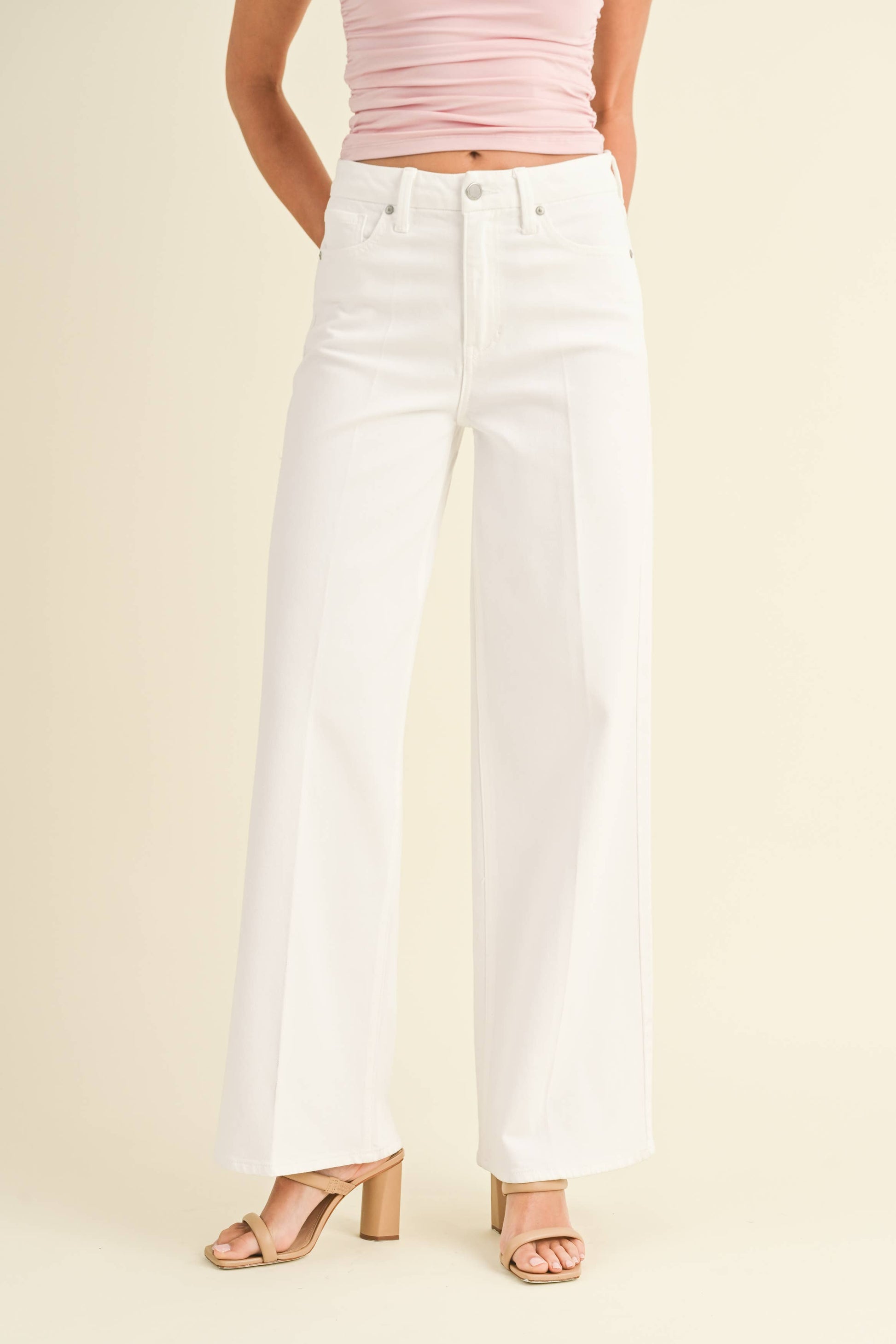 The Holly Wide Leg Palazzo Jean - Best & Co. Boutique