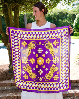 Hollis Purple Tiger Scarf | LRG