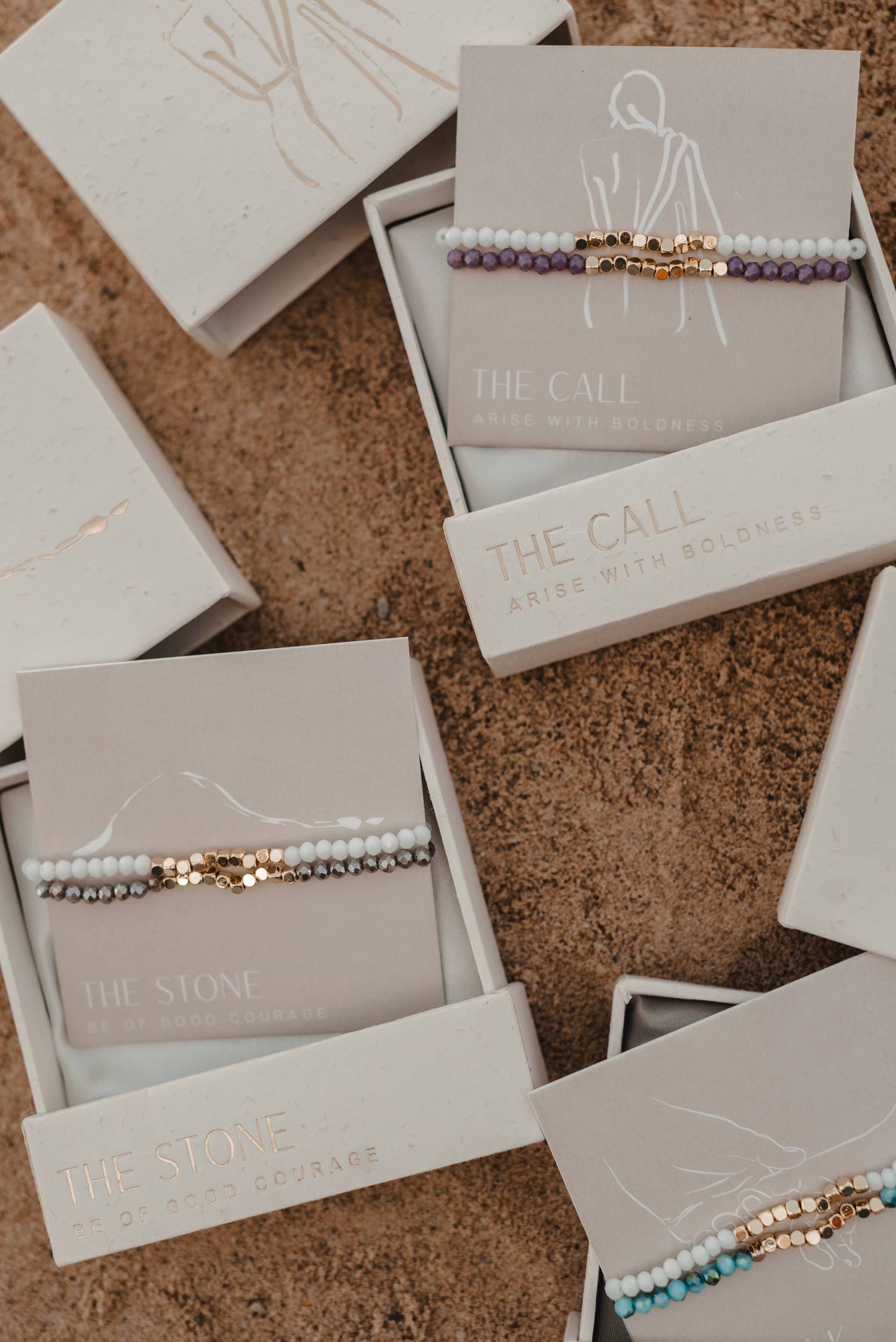 The Stone Beaded Bracelet Set