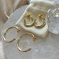 Tessa Gold Hoops | Medium