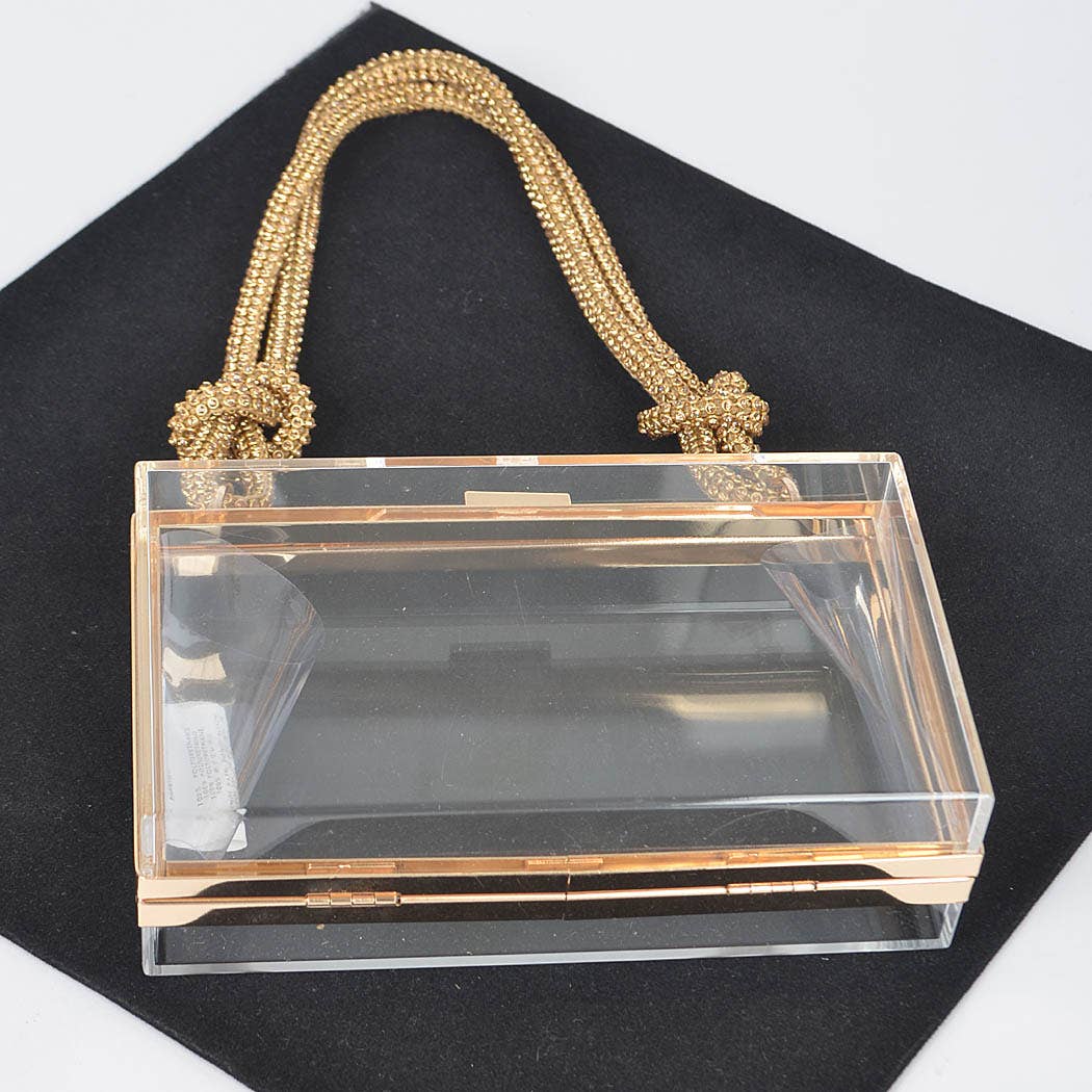 Golden Hour Clear Clutch