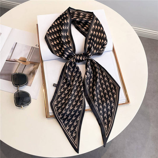 Black Chain Twillie Scarf - Best & Co. Boutique