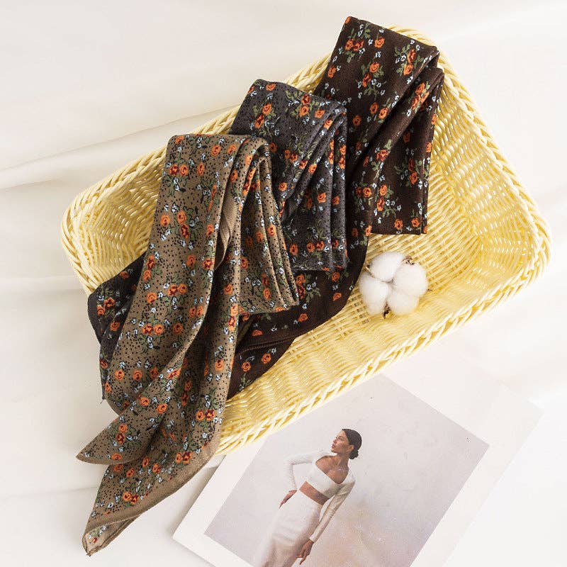 Vintage Floral Scarves (25.5x25.5) - Best & Co. Boutique