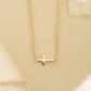 Dainty Sideways Cross Necklace - Best & Co. Boutique