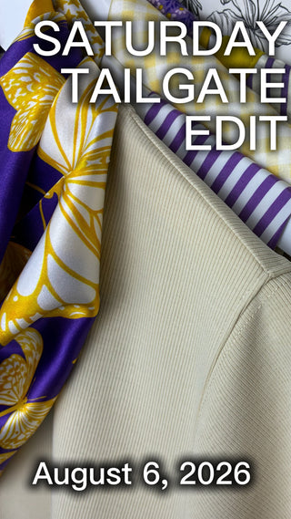 Mariposa Scarf in Purple & Gold