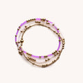 Beaded Game Day Stack | Purple