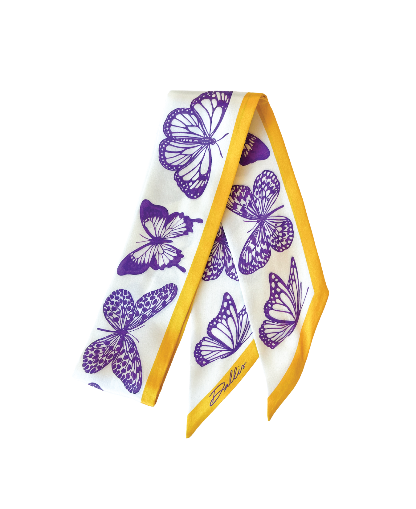 The Mariposa Silk Twilly Scarf