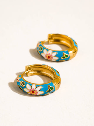 Isabeau Vintage Hoop | Blue