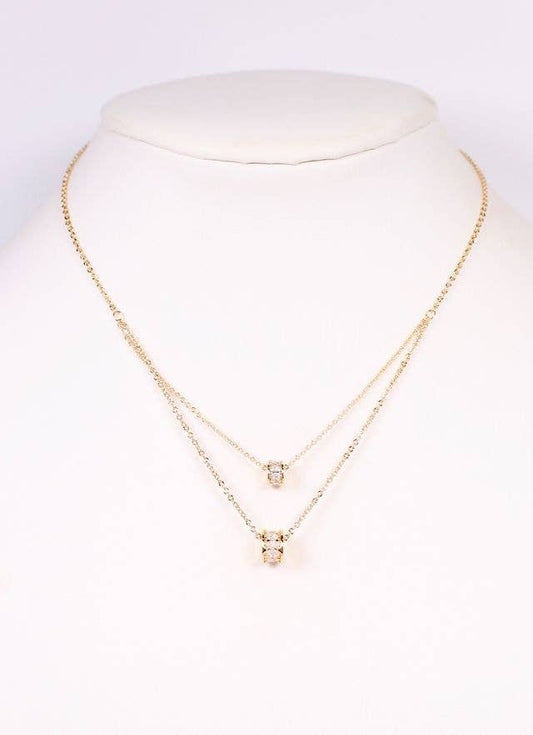 Chastain Double Barrel Necklace - Best & Co. Boutique