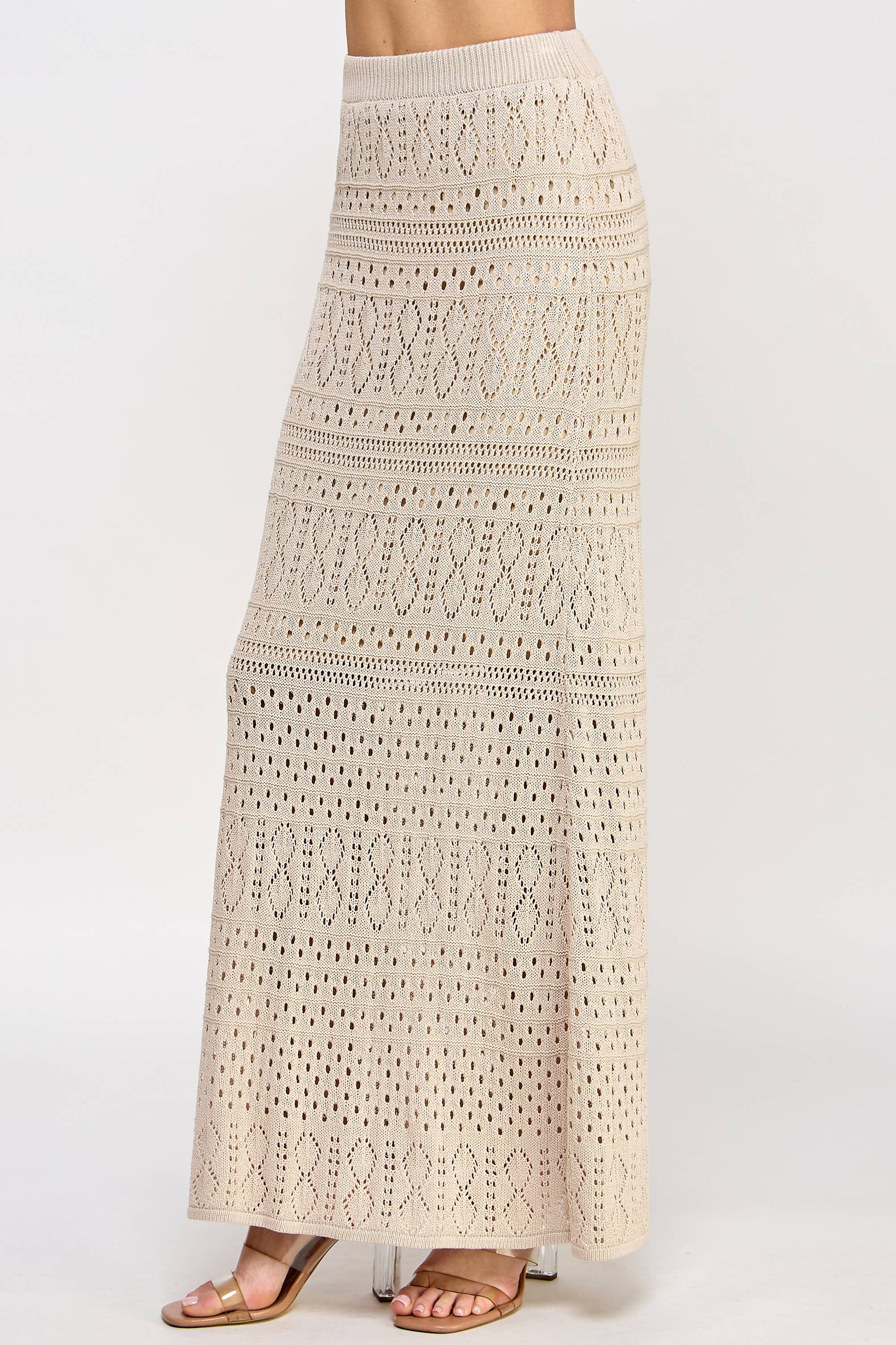 The Amber Knit Crochet Skirt - Best & Co. Boutique