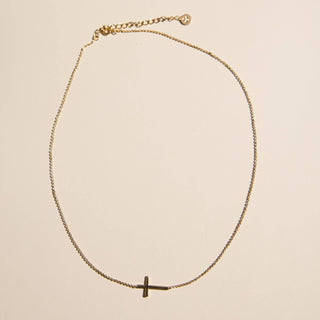 Eternal Grace Gold Cross Necklace