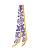 purple and gold butterfly twilly scarf