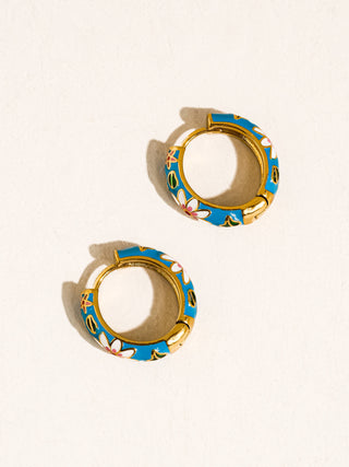 Isabeau Vintage Hoop | Blue