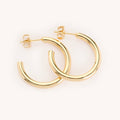 Tessa Gold Hoops | Medium