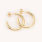 Tessa Gold Hoops | Medium