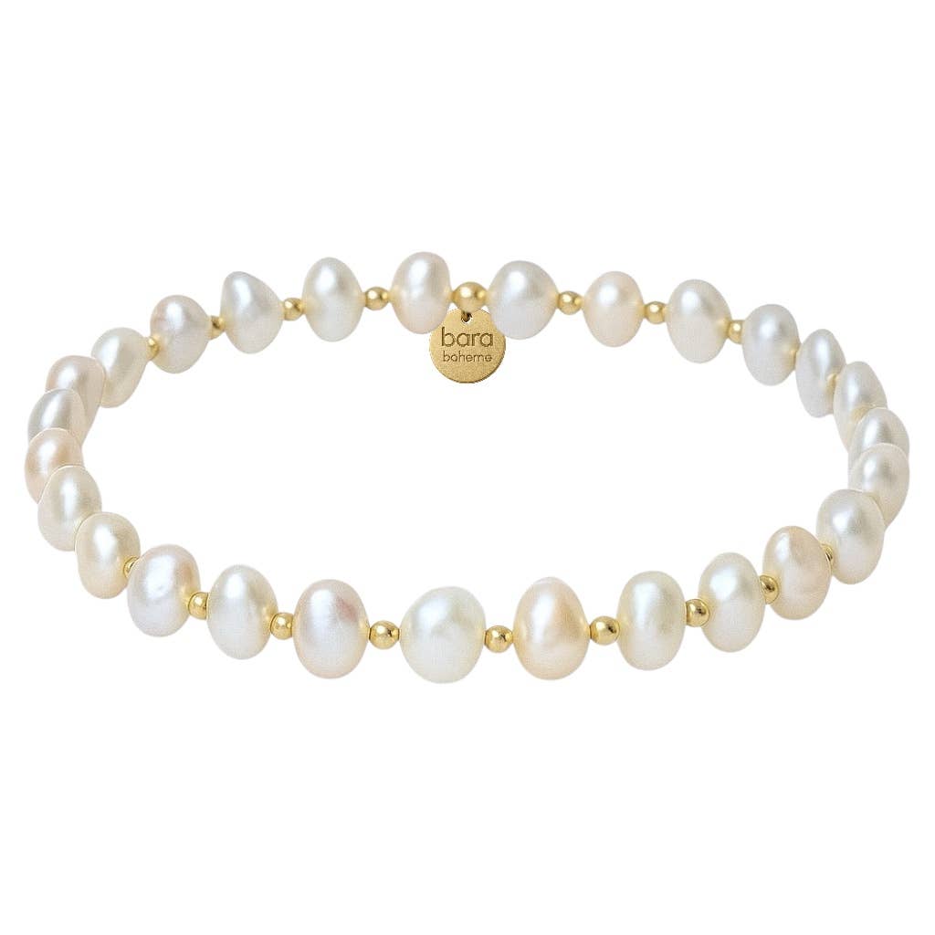 Amelia | Pearl/Gold 6.5" - Best & Co. Boutique
