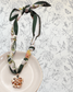 Pearl Flower Charm Scarf Necklace